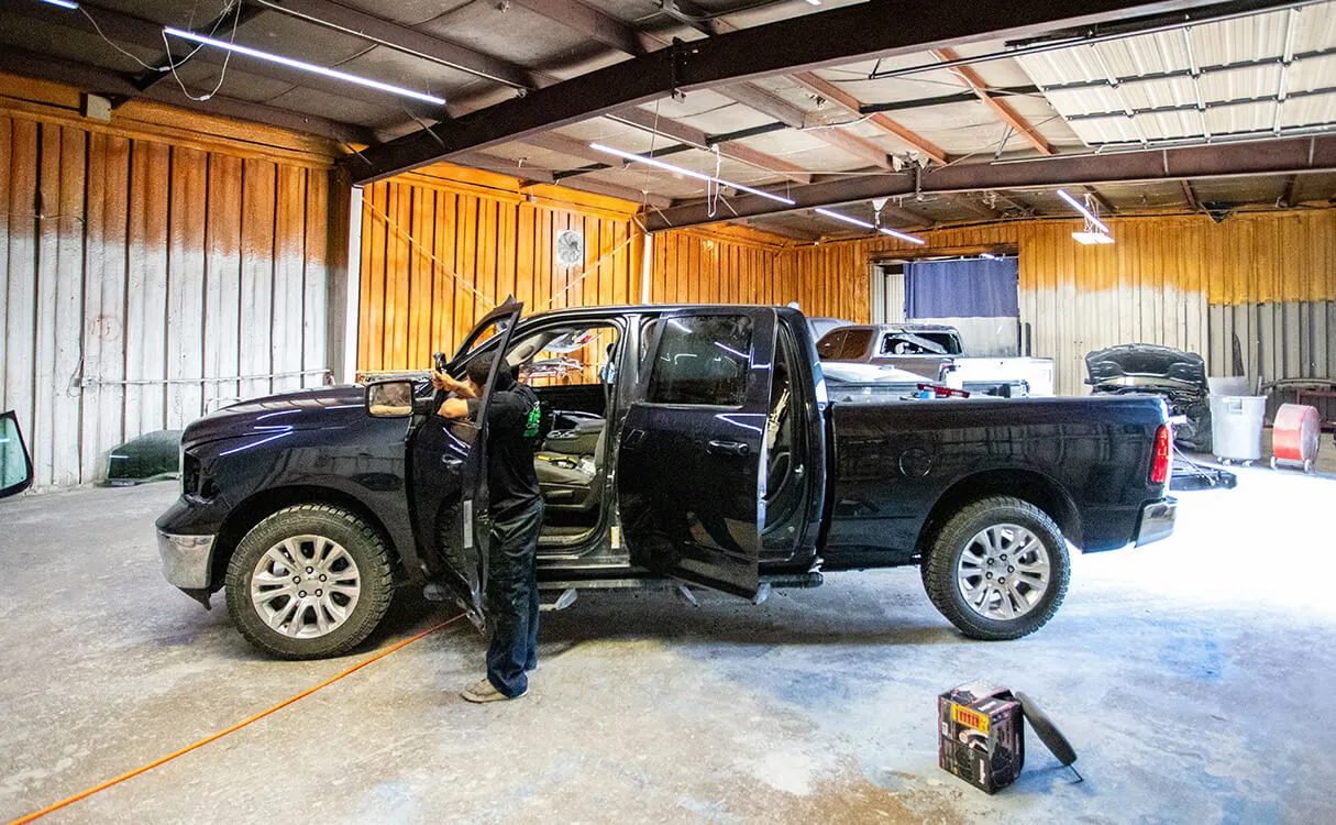 Team Repairing Truck